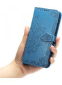Pouzdro MFashion iPhone 12 Mini - modré - Mandala