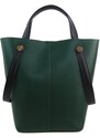 Zelená shopper dámská kabelka S683 GROSSO