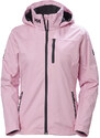 Dámská jachtařská bunda HELLY HANSEN W CREW HOODED MIDLAYER JACKET 095 pink