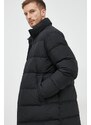 Péřová bunda Emporio Armani pánská, černá barva, zimní