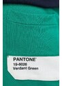 Bavlněné tepláky United Colors of Benetton zelená barva, s potiskem