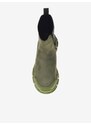 Zelené semišové chelsea boty Love Moschino - Dámské