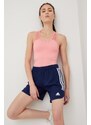 Tréninkové šortky adidas Performance Condivo 22 dámské, tmavomodrá barva, s aplikací, high waist