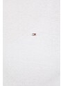 Tričko s dlouhým rukávem Tommy Hilfiger bílá barva, s pologolfem
