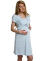 Italian Fashion Bavlněná těhotenská noční košile Felicita modrá