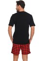 DN Nightwear Krátké pánské pyžamo King černé