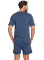 DN Nightwear Pánské pyžamo Mario modré