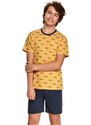Taro Chlapecké pyžamo Max žluté s auty