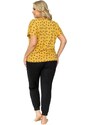 Donna Dámské pyžamo Queen žluté