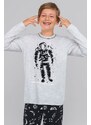 Italian Fashion Chlapecké pyžamo Tryton šedé s kosmonautem