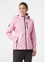 Dámská jachtařská bunda HELLY HANSEN W CREW HOODED MIDLAYER JACKET 095 pink