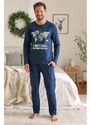 DN Nightwear Pánské pyžamo Kompas modré