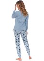 DN Nightwear Dámské pyžamo Dreams světle modré