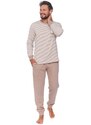 DN Nightwear Pánské pyžamo Bear hnědé