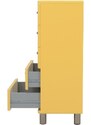 Žlutá lakovaná komoda Tenzo Malibu 60 x 41 cm II.