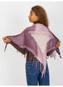 Fashionhunters Dámský fialový mušelínový šátek