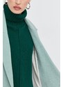 Vlněná bunda Beatrice B Giacca tyrkysová barva, melanžová