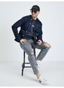 Tmavě modrá pánská džínová bunda Tom Tailor Denim - Pánské