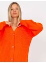 Pletený kabátek Rue Paris oranžový