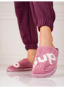 Women's slippers Shelvt warm purple