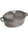 Staub Cocotte hrnec oválný 29 cm/4,2 l šedá, 1102918