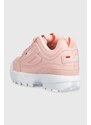 Dětské sneakers boty Fila růžová barva