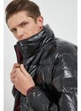 Oboustranná péřová bunda Calvin Klein pánská, černá barva, zimní