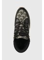 Sneakers boty Lauren Ralph Lauren černá barva,