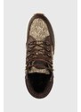 Sneakers boty Lauren Ralph Lauren hnědá barva,