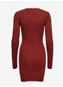 Červené pouzdrové svetrové šaty ONLY Liza - Dámské