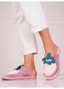 Insulated women's slippers Shelvt pink