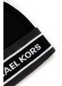 Čepice Michael Kors černá barva, z tenké pleteniny