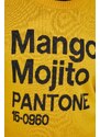 Svetr z vlněné směsi United Colors of Benetton X Pantone pánský, žlutá barva, lehký