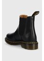 Kožené kotníkové boty Dr. Martens dámské, černá barva, na plochém podpatku, 22227001-black