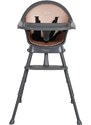 Tmavě šedá plastová jídelní židlička Quax Ultimo 62 - 92 cm