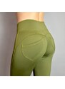 Legíny Push up Army Green pants Yastraby