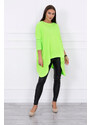 K-Fashion Oversize halenka zelená neonová
