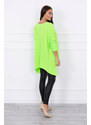 K-Fashion Oversize halenka zelená neonová