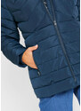 bonprix Prošívaná bunda s odnímatelnou kapucí Modrá