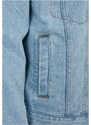 URBAN CLASSICS Ladies Oversized Sherpa Denim Jacket - clearblue bleached