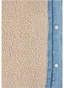 URBAN CLASSICS Ladies Oversized Sherpa Denim Jacket - clearblue bleached