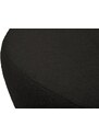 Černý látkový puf MICADONI Saamit 76 x 67 cm