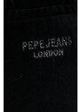 Tepláky Pepe Jeans Cora dámské, černá barva, hladké