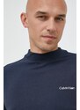 Tričko s dlouhým rukávem Calvin Klein tmavomodrá barva
