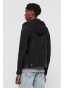 AllSaints - Kožená bunda Harwood Jacket