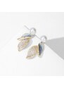 Éternelle Luxusní náušnice s bílou perlou Ignácia - sladkovodní perla