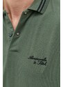 Tričko s dlouhým rukávem Abercrombie & Fitch zelená barva