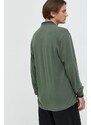Tričko s dlouhým rukávem Abercrombie & Fitch zelená barva