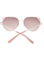 GUESS brýle Cateye Metal Sunglasses rose gold Růžovozlatá