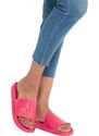 Outlet - GUESS pantofle Mel Logo Slide Sandals pink 40